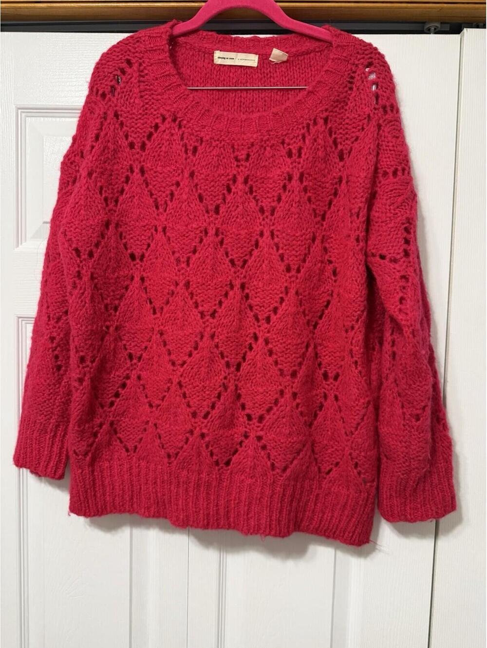 Sleeping On Snow By Anthropology Made In Italy Medium Alpaca Blend Sweater